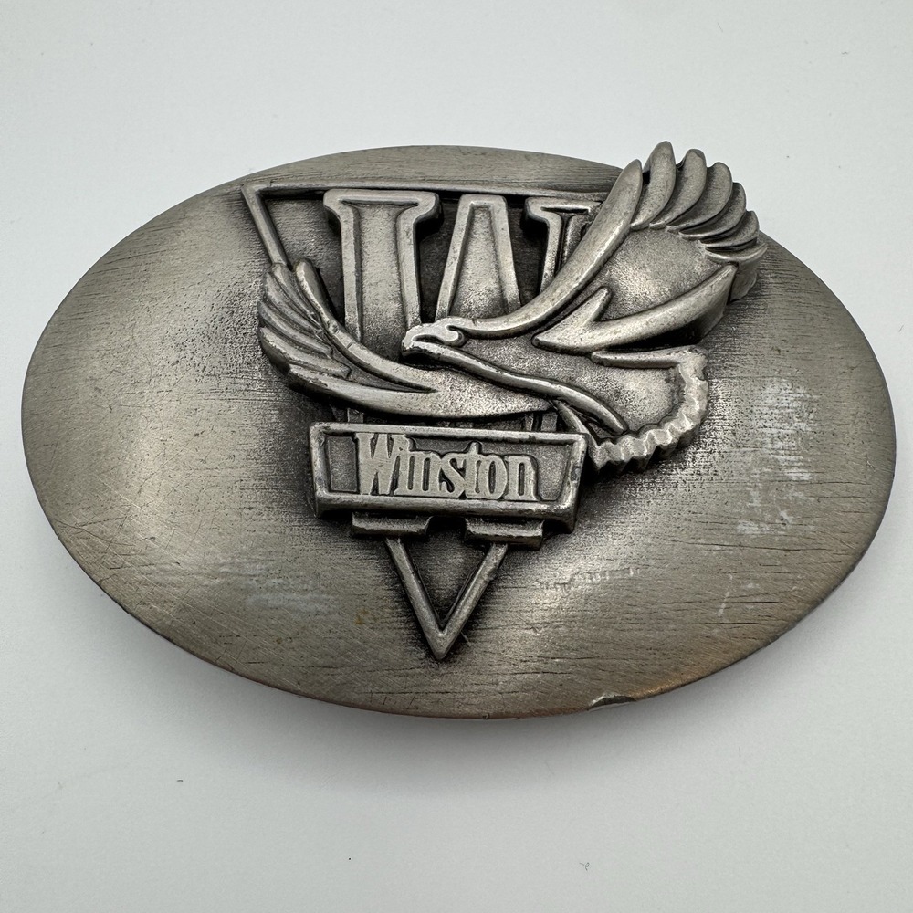 Winston Eagle Tobacco Belt Buckle USA Vintage